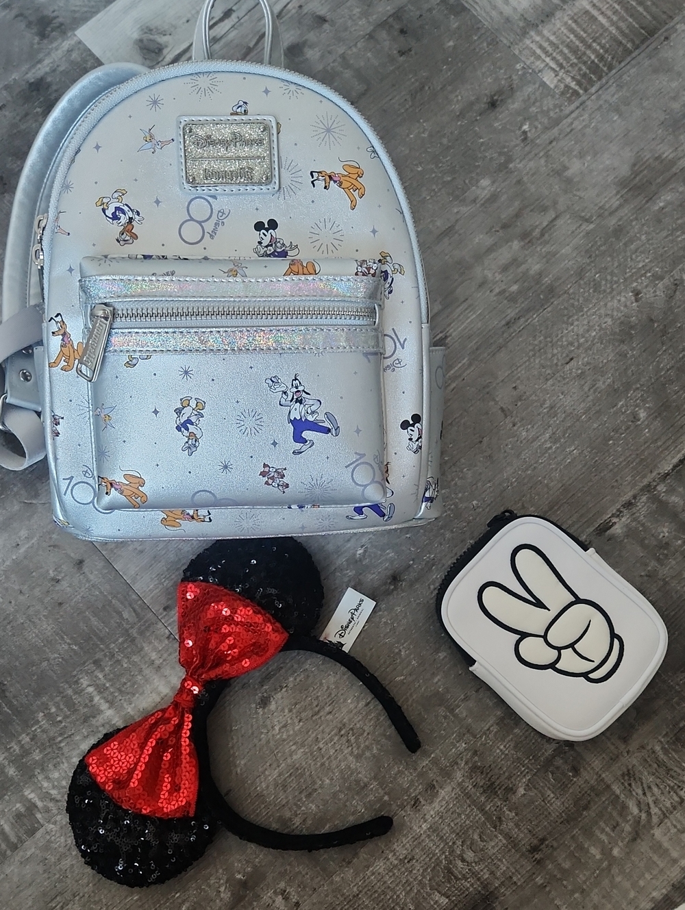Loungefly Disney Mini Backpack + Ears + Pouch